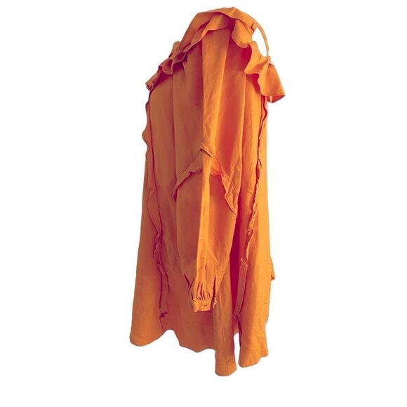 Marissa Webb Off the Shoulder Mango Orange
Ruffle Dress Size 6 - Picture 4 of 7